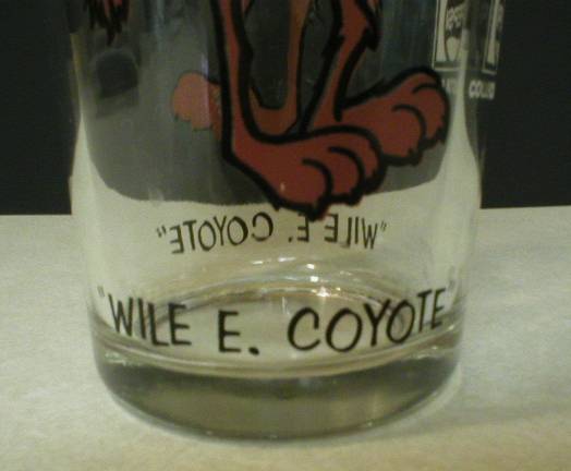 Wile E. Coyote 1973 Pepsi Character Glass