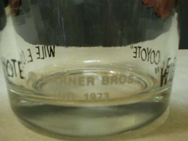 Wile E. Coyote 1973 Pepsi Character Glass