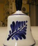Delfts Blauw Hand Painted Blue & White Windmill Bell