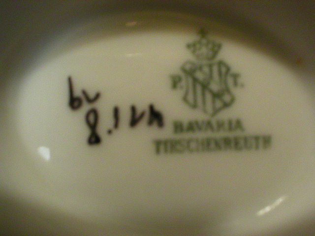 Gorgeous Tirschenreuth White Violets Covered Sugar & Creamer