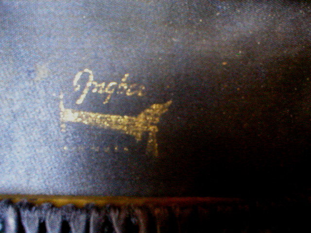 Vintage 1950's Ingber Navy Blue Felt Purse