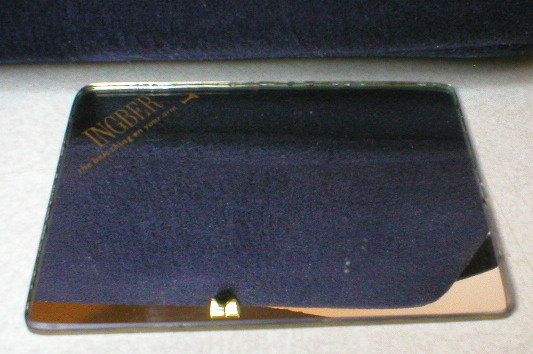 Vintage 1950's Ingber Navy Blue Felt Purse