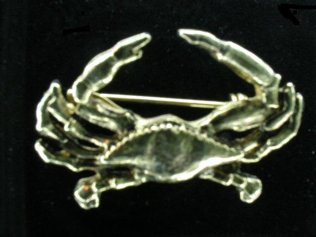 Nice Gold Vermeil Cancer Crab Zodiac Pin