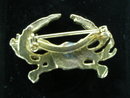 Nice Gold Vermeil Cancer Crab Zodiac Pin