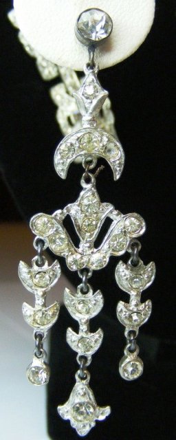 1920s Art Deco 4-Pc Rhinestone Parure Set