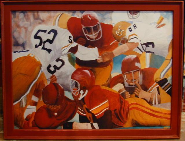 Framed Football Print - Joseph Wahl