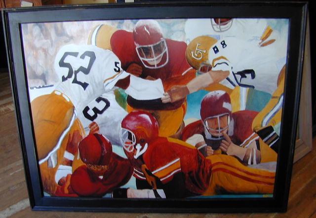 Framed Football Print - Joseph Wahl