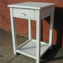 Side Table with Bead Board Shelf
