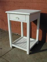 Side Table with Bead Board Shelf