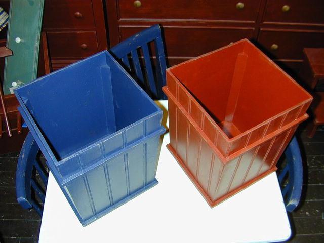 Beadboard Wastebasket