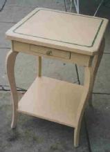 Cabriole Leg Side Table with Shelf
