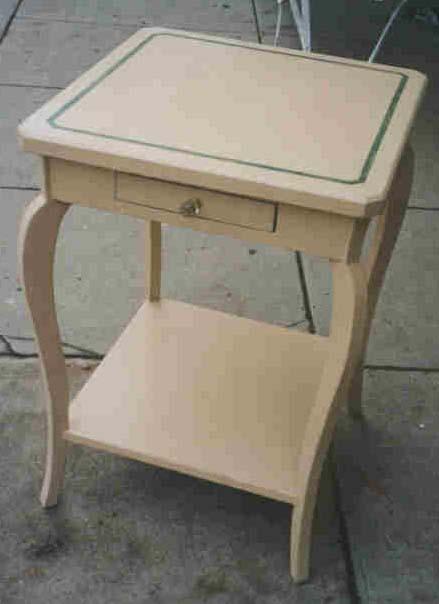 Cabriole Leg Side Table with Shelf