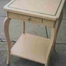 Cabriole Leg Side Table with Shelf