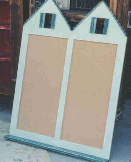 Double House Corkboard and Chalkboard