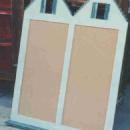 Double House Corkboard and Chalkboard