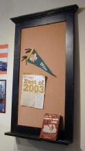 Crown Top Corkboard or Chalkboard