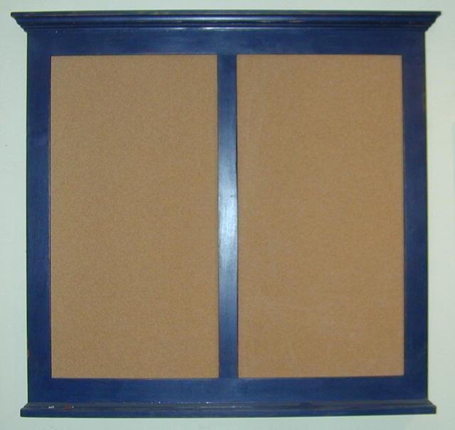 Double Crown Top Corkboard or Chalkboard