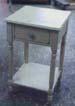 Turned Leg Side Table with Shelf