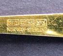 Set of 5 enamel demitasse spoons
