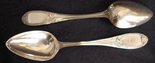 Set of 6 Coin Dessert/ Soup Spoons