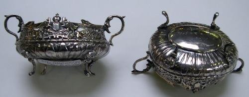 Pair French Sweet Meat Dishes