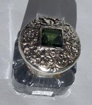 Sterling Top Glass Inkwell