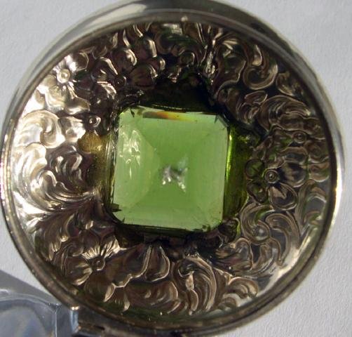 Sterling Top Glass Inkwell