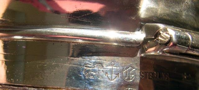 Sterling Top Glass Inkwell