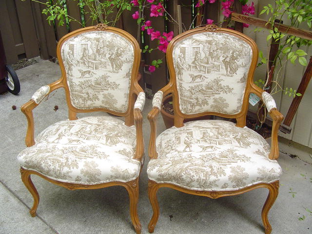 French Provincial style Beachwood Chairs