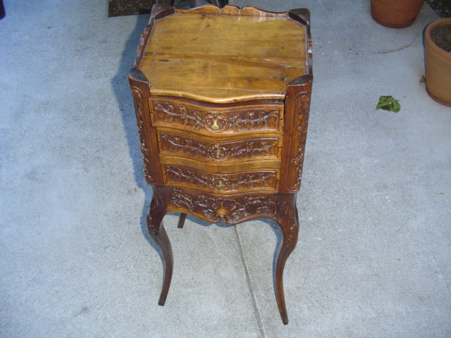 French Provincial Oak Nightstand
