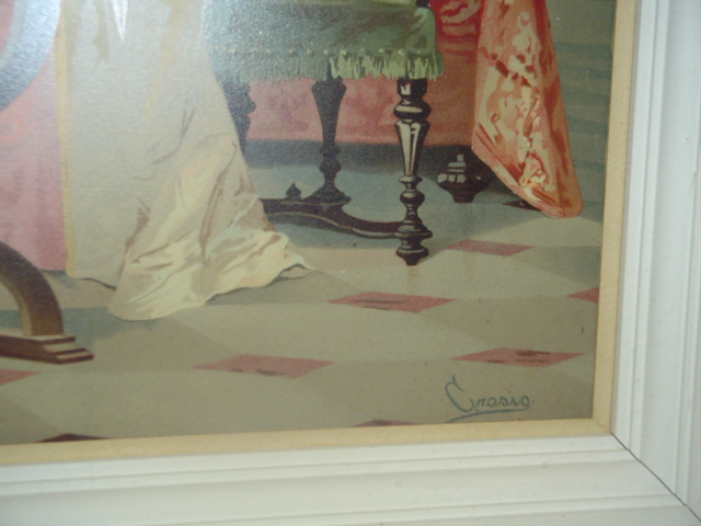 Framed color Lithograph