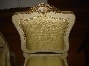 French antique Louis XV style painted chairs