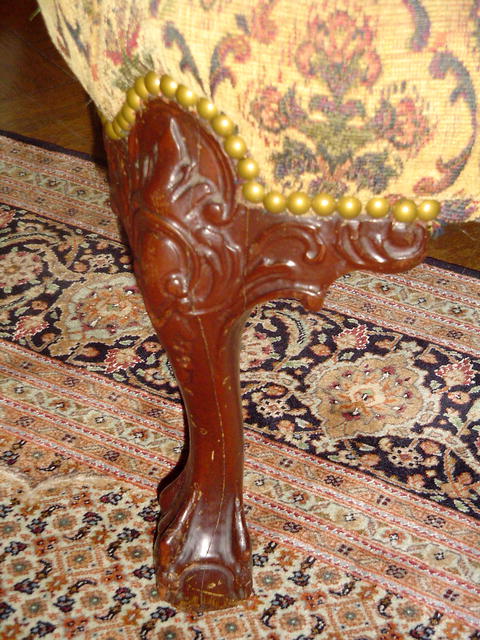 Mahogany Wing Chair