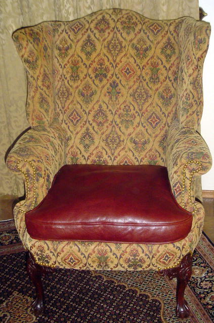 Mahogany Wing Chair