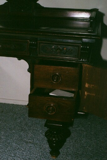 Baroque Mahogany Desk