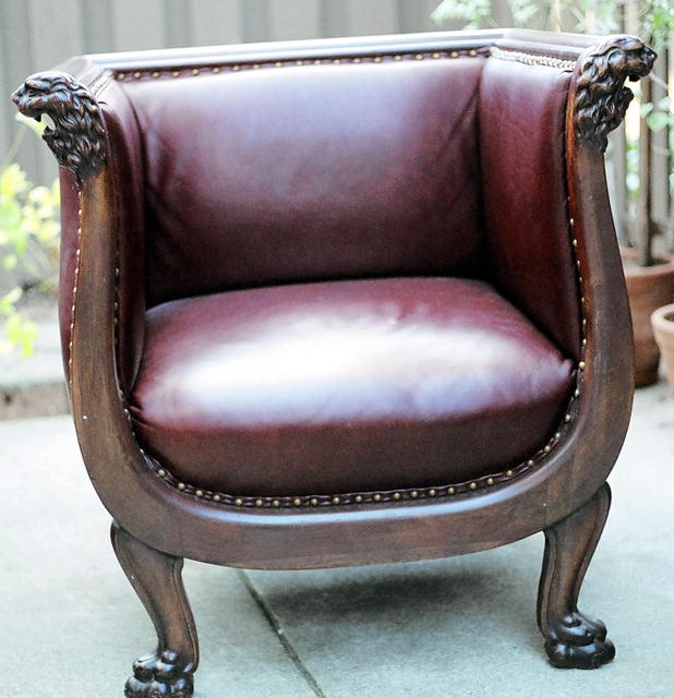 Empire Chair w/ Lion's head motif