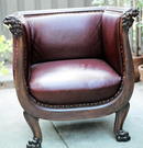 Empire Chair w/ Lion's head motif