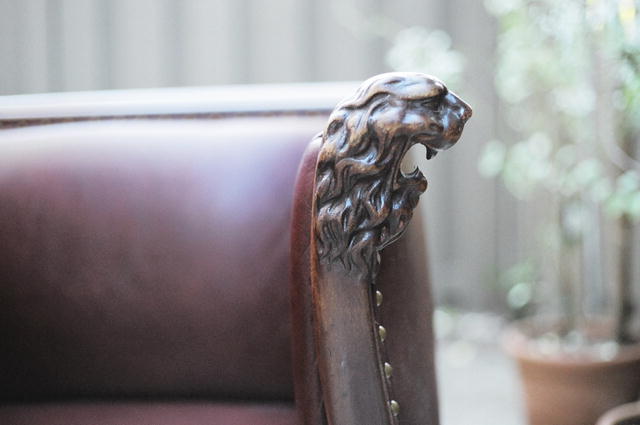 Empire Chair w/ Lion's head motif
