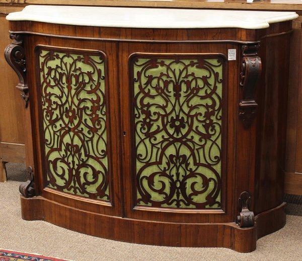 Rococo Revival rosewood buffet