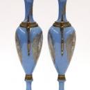 Pair of French ormolu mounted porcelain