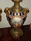 Louis VX Pocelain& Ormolu Urns