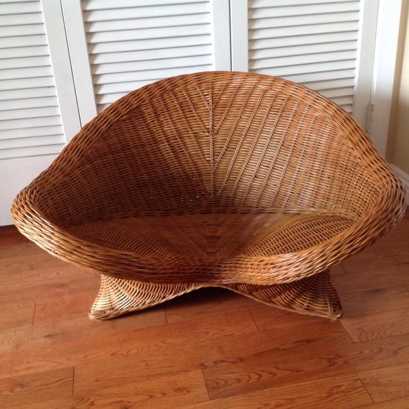 Mid Century Wicker Chair