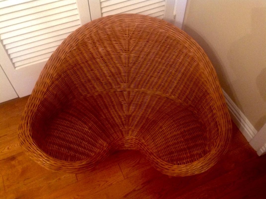 Mid Century Wicker Chair