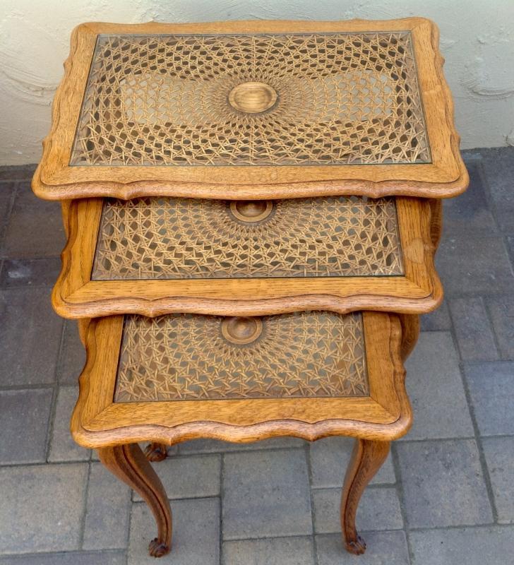 Antique Oak Nesting Tables