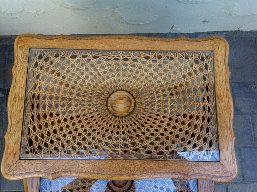 Antique Oak Nesting Tables