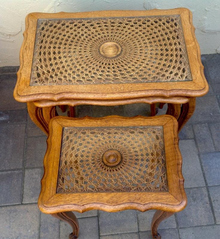 Antique Oak Nesting Tables