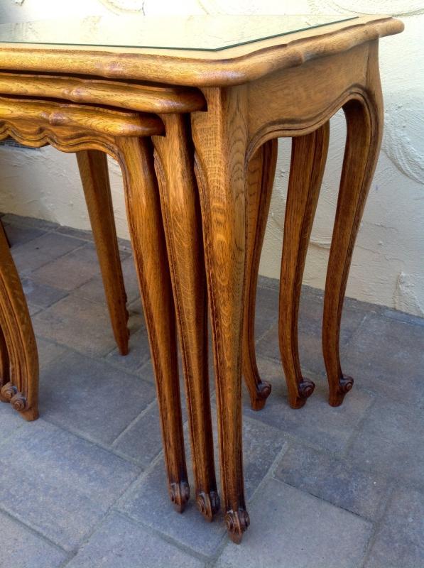 Antique Oak Nesting Tables