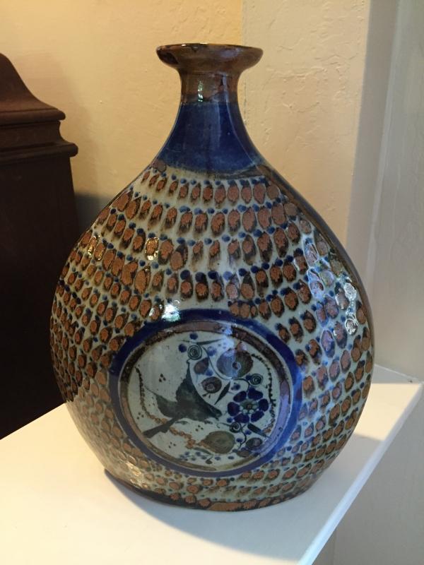 Salvador Vasquez Tonala pottery Bottle Vase