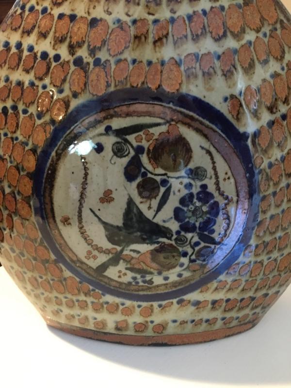 Salvador Vasquez Tonala pottery Bottle Vase