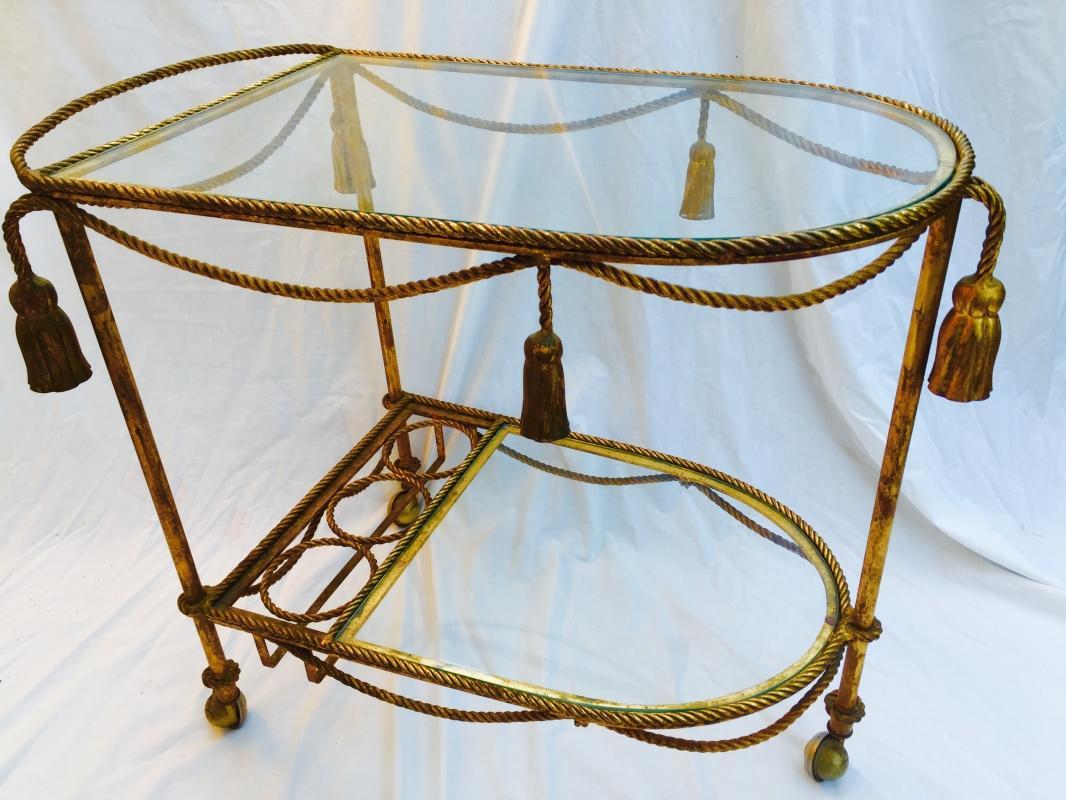 Hollywood Regency vintage Italian Bar Cart